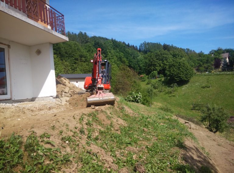 Utrjevanje nasipa v Vurbergu